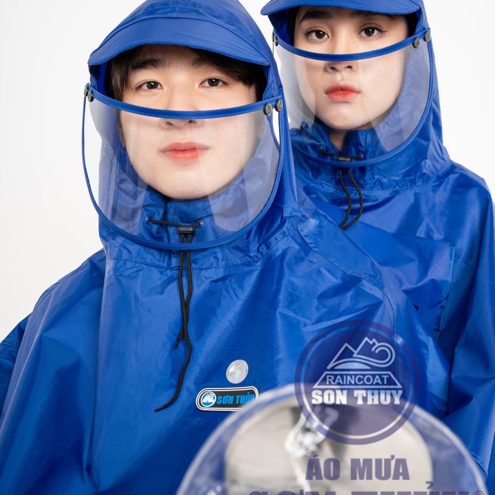 Áo mưa choàng 2 mũ có kính che mặt K26TY